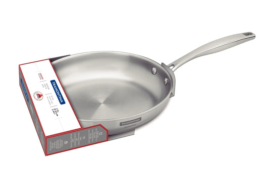 Tramontina Grano 30 cm 3,4 shallow stainless steel frying pan with tri-ply body and long handle
