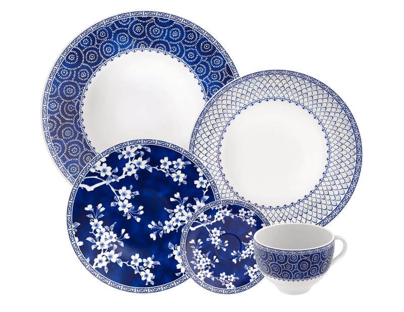 Load image into Gallery viewer, Tramontina Umeko Decorated Porcelain Dinnerware 20 piece
