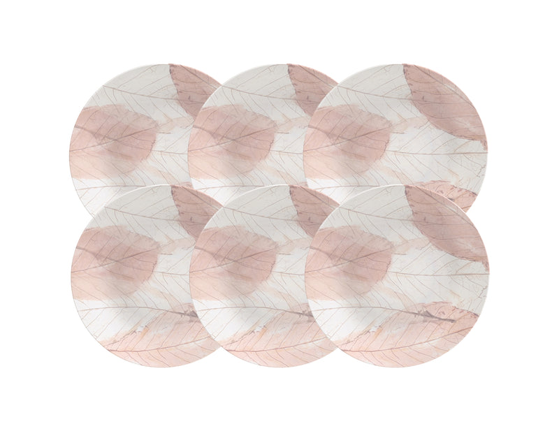 Load image into Gallery viewer, Tramontina Rosé 6-Piece Set Decorated Porcelain Dinner Plate, 28 cm
