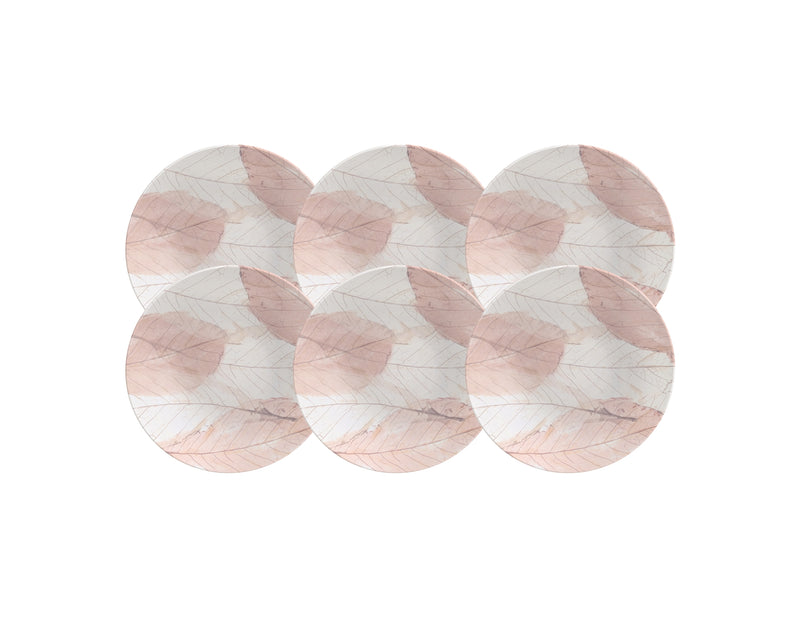 Load image into Gallery viewer, Tramontina Rosé 6-Piece Set of Decorated Porcelain Dessert Plate, 21 cm

