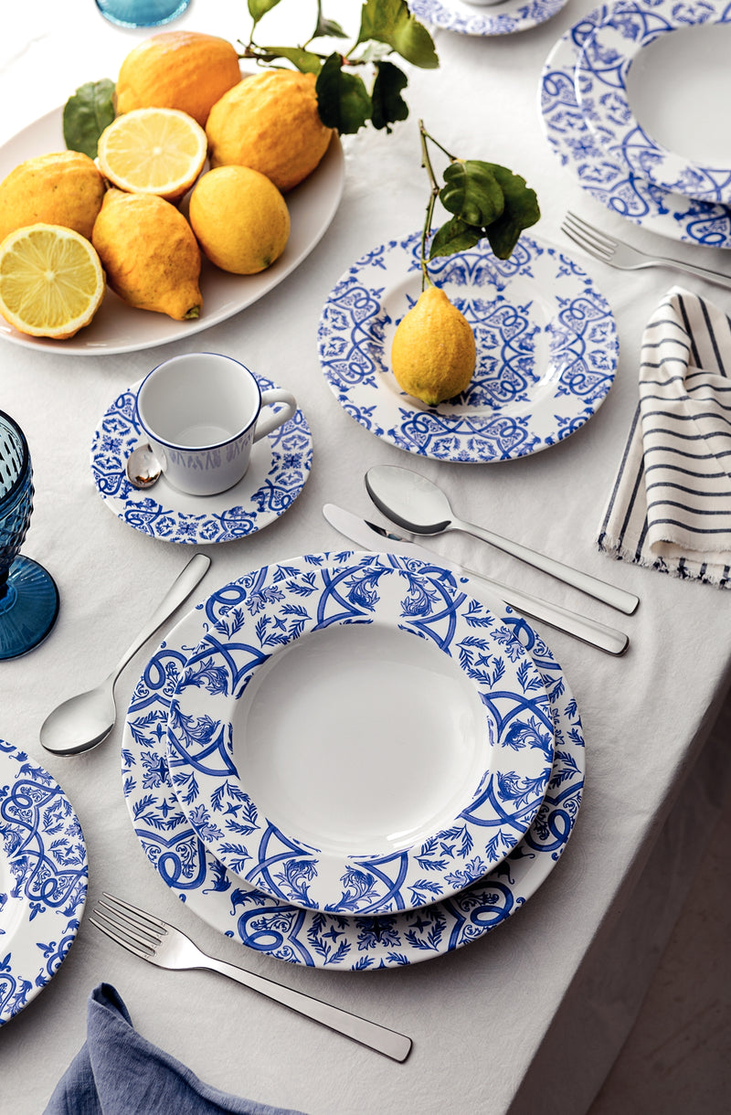 Load image into Gallery viewer, Tramontina Algarve 6-Piece Set of Decorated Porcelain Dessert Plates, 21 cm
