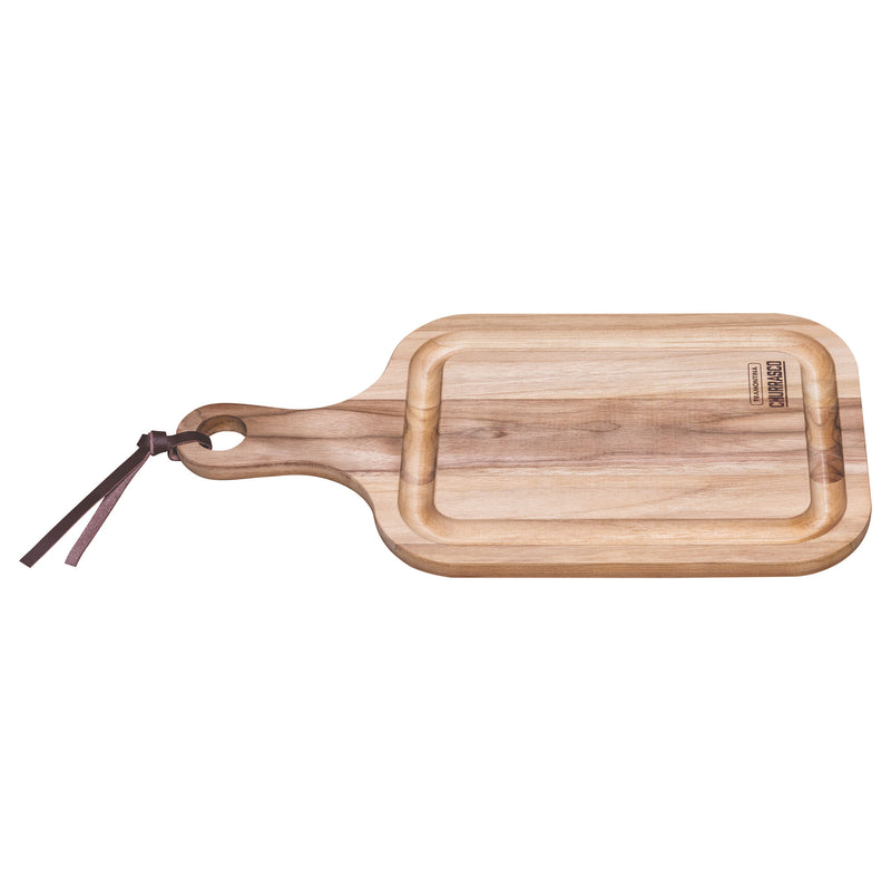 Load image into Gallery viewer, Tramontina Cutting Board Cutting board with handle, Teak wood 460x230mm
