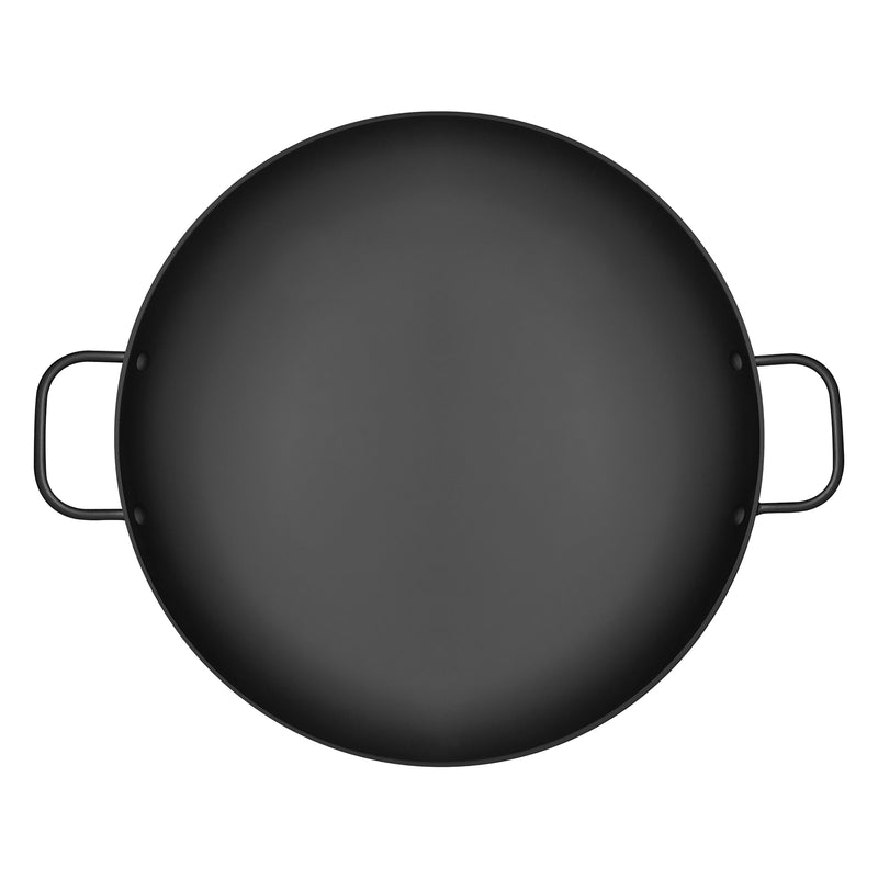Load image into Gallery viewer, Tramontina Churrasco Black 40 cm Round Griddle Pan in Nitrocarburized Carbon Steel
