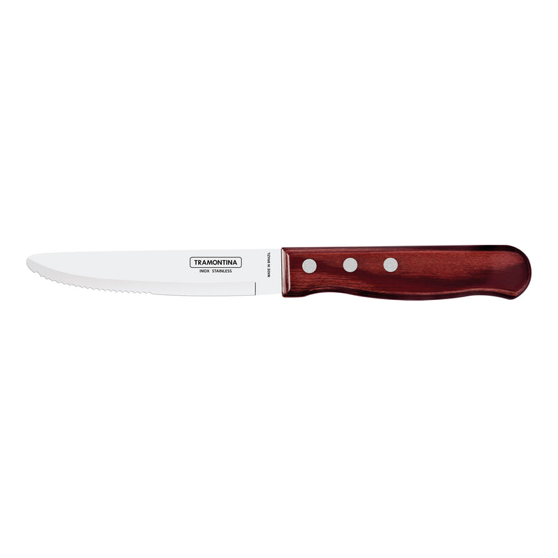 Load image into Gallery viewer, Tramontina Churrasco Jumbo Steak Knife Set, Polywood Red Round 6Pc
