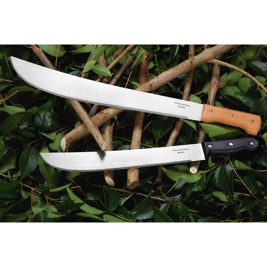Tramontina Machete with Carbon Steel Blade and Black Polypropylene Handle