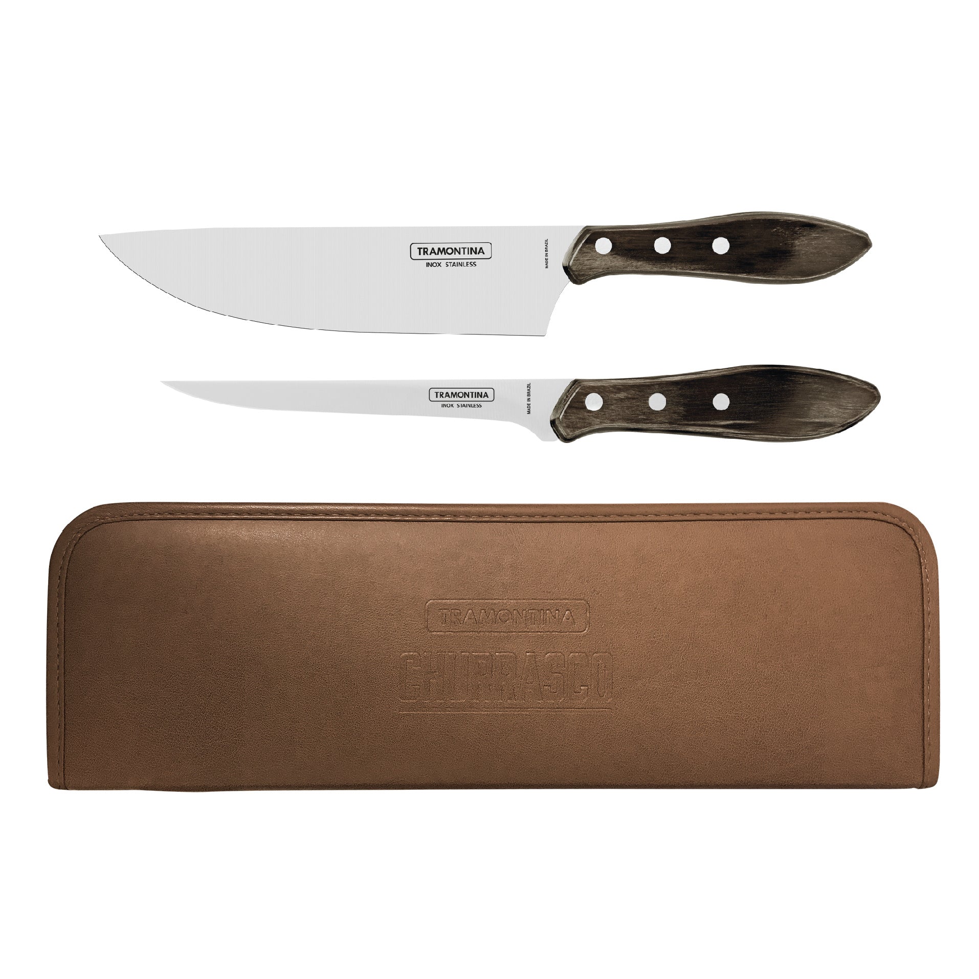 Tramontina Knives Set, Stainless Steel, Red, 30 x 30 x 30 cm