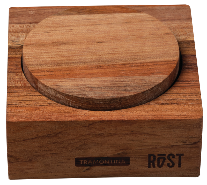 Load image into Gallery viewer, FSC Tramontina Rost Salt Cellar in Jatobá Wood with an Oil Finish 12,5x12,5 cm
