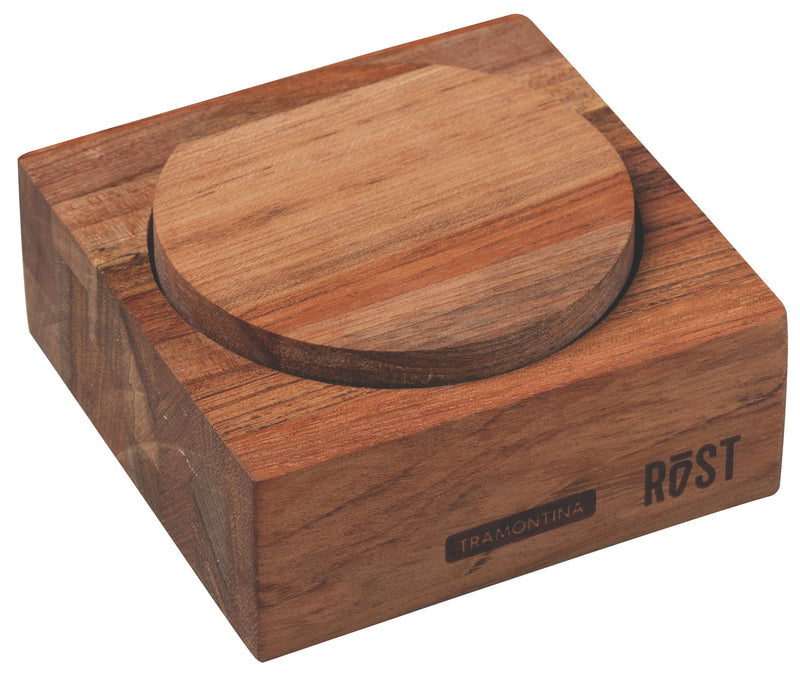 Load image into Gallery viewer, FSC Tramontina Rost Salt Cellar in Jatobá Wood with an Oil Finish 12,5x12,5 cm
