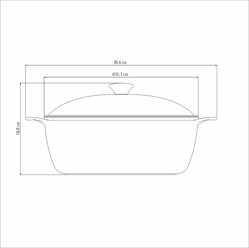 Load image into Gallery viewer, Tramontina Lyon Casserole Elemental Blue Forged Aluminum Kit with Interior and Exterior Starflon High Performance Nonstick Coating 30 cm, 6.8 L
