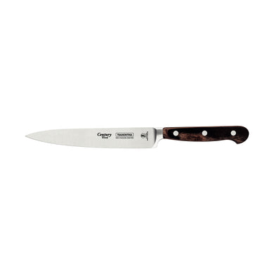 Tramontina Century Wood Utility Knife with Stainless-Steel Blade and Brown Treated-Wood Handle 6
