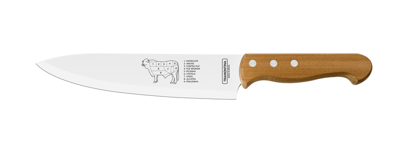 Load image into Gallery viewer, Tramontina Churrasco Meat Knife with Natural Wood Handle 8
