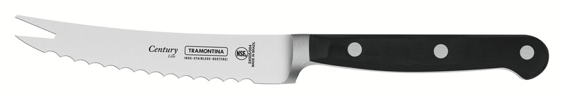 Load image into Gallery viewer, Tramontina Century 4&quot; Tomato knife with Stainless-Steel Blade and Black Polycarbonate Handle
