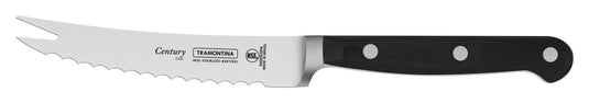 Tramontina Century 4" Tomato knife with Stainless-Steel Blade and Black Polycarbonate Handle