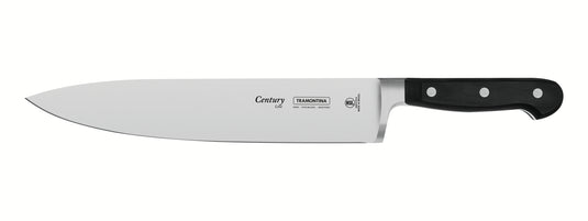 Tramontina Century 10" Chef's knife with Stainless-Steel Blade and Black Polycarbonate Handle