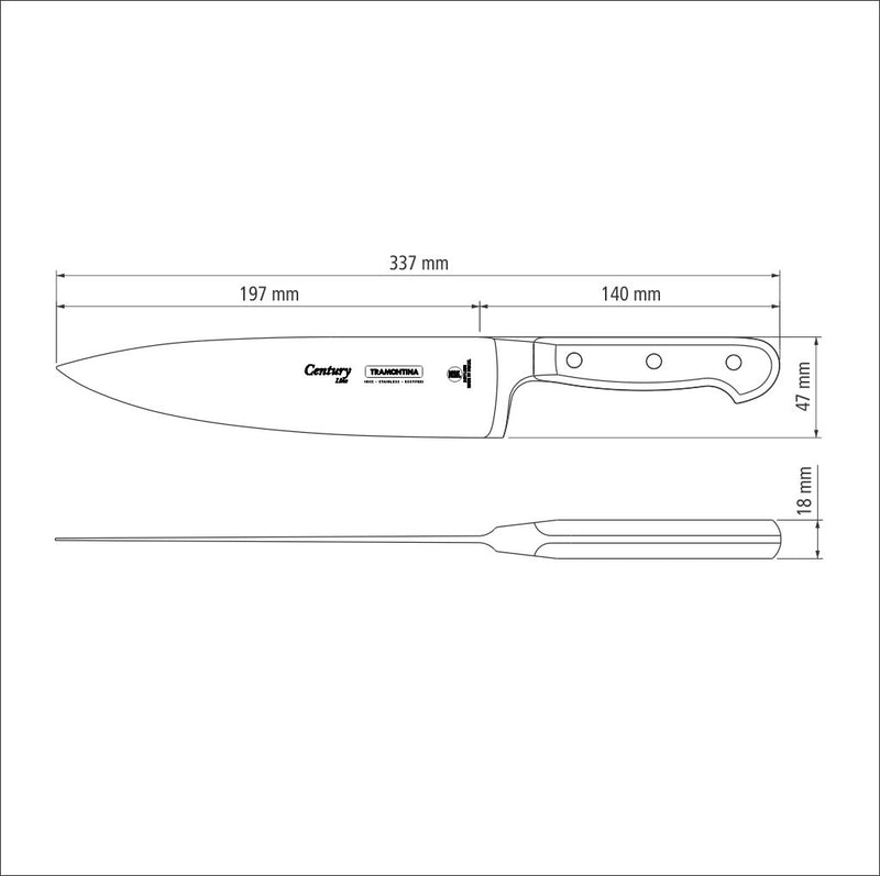 Load image into Gallery viewer, Tramontina Century Chef&#39;s Knife,  8&quot;
