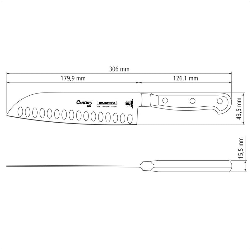 Load image into Gallery viewer, Tramontina Century Santoku Knife, 7&quot;
