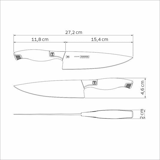 Tramontina Sublime Stainless-Steel Chef's Knife 6"