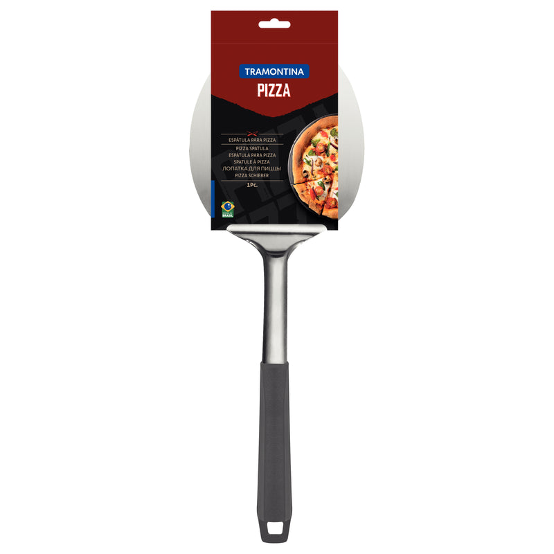 Load image into Gallery viewer, Tramontina Pizza Spatula with Stainless-Steel Blade and Grey Polypropylene Handle
