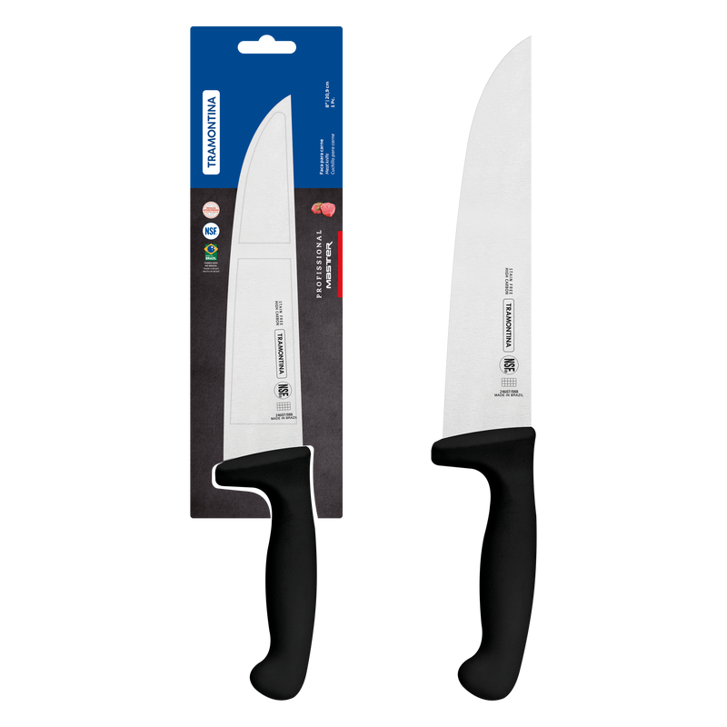 Load image into Gallery viewer, Tramontina Professional Master Black Meat Knife, 8&quot;
