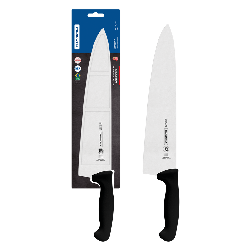 Load image into Gallery viewer, Tramontina Professional Master Black Cooks Knife, 12&quot;
