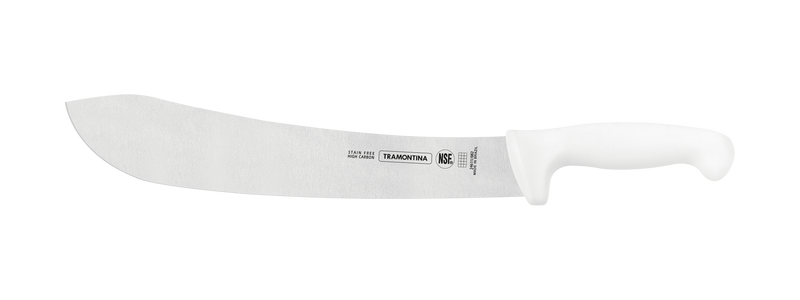 Load image into Gallery viewer, Tramontina Professional 12&quot; Meat Knife with Stainless-Steel Blade and White Polypropylene Handle
