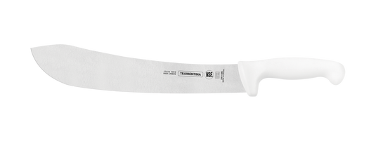 Tramontina Professional 12" Meat Knife with Stainless-Steel Blade and White Polypropylene Handle