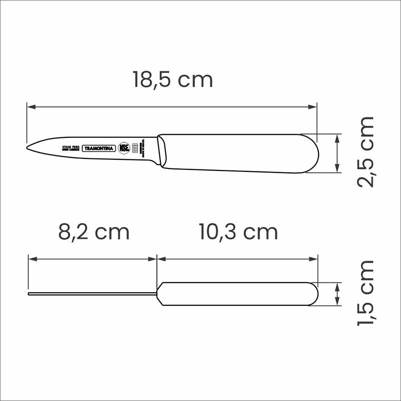 Load image into Gallery viewer, Tramontina Professional Master Black Paring Knife, 3&quot;
