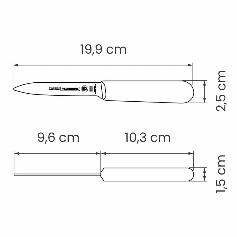 Load image into Gallery viewer, Tramontina Professional Master Black Paring Knife, 4&quot;
