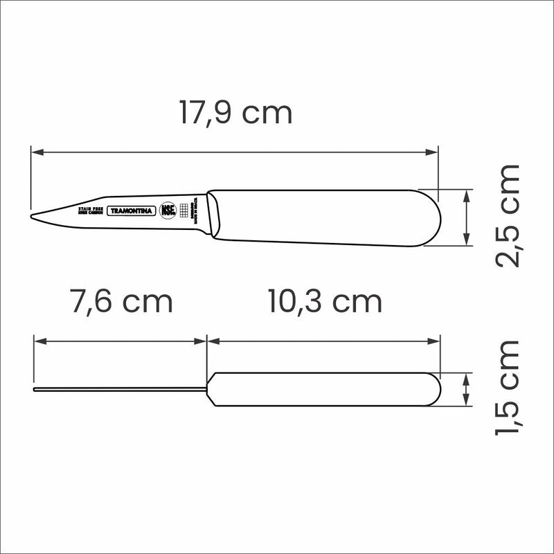 Load image into Gallery viewer, Tramontina Professional Master Black Paring Knife, 3&quot;
