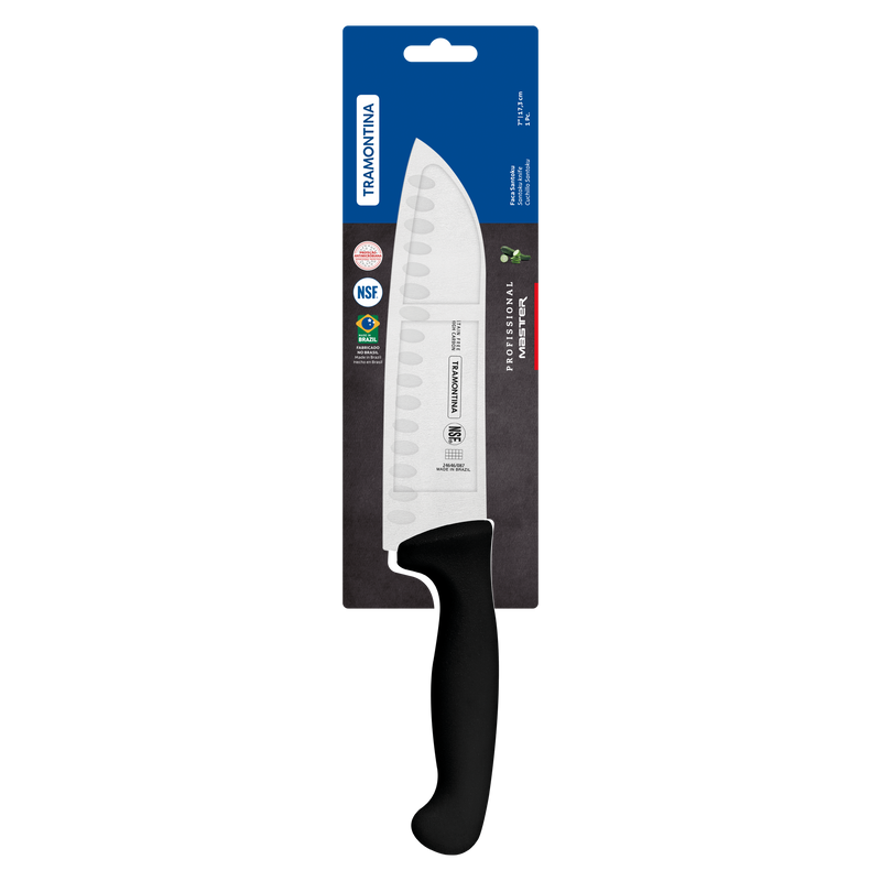 Load image into Gallery viewer, Tramontina Professional Master Black Santoku Knife, 7&quot;
