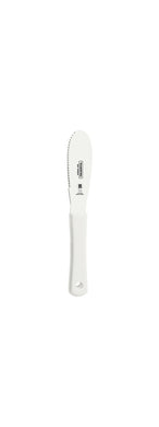 Tramontina Professional Spatula with Stainless-Steel Serrated Edge Blade and White Polypropylene Handle 4x1.1/4