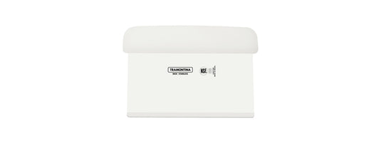 Tramontina Professional Bench Scraper with Stainless-Steel Blade and White Polypropylene Handle