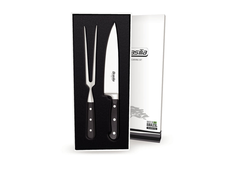 Load image into Gallery viewer, Tramontina 2pc Brasilia Carving set
