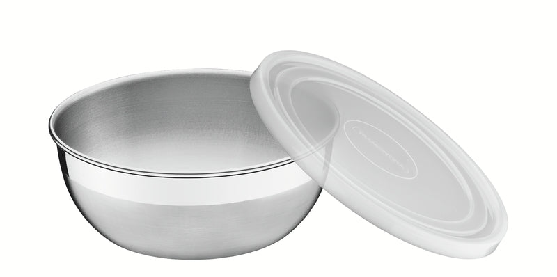 Load image into Gallery viewer, Tramontina Freezinox round stainless steel container with plastic lid, 20 cm and 2.2 L
