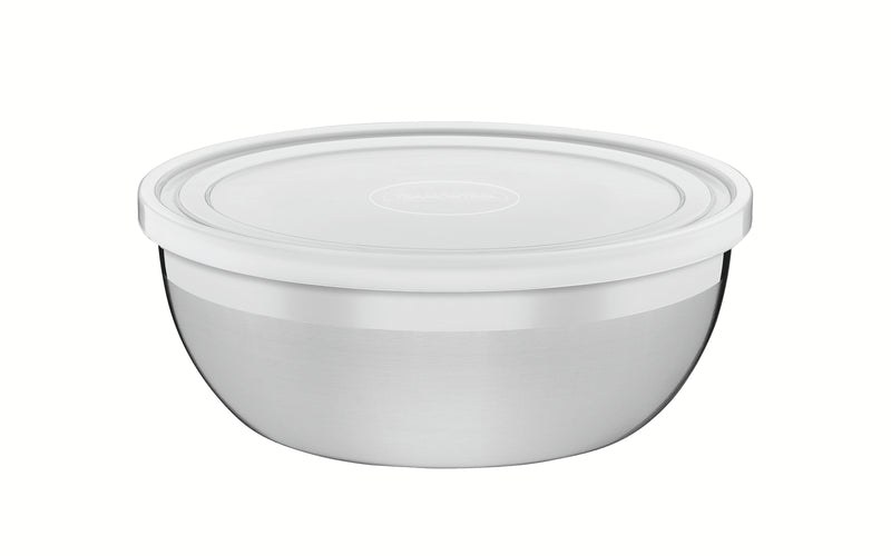 Load image into Gallery viewer, Tramontina Freezinox round stainless steel container with plastic lid, 20 cm and 2.2 L
