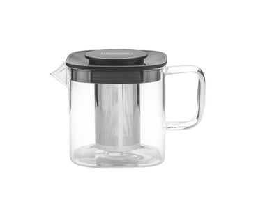 Tramontina glass and stainless steel teapot with infuser, 600 ml