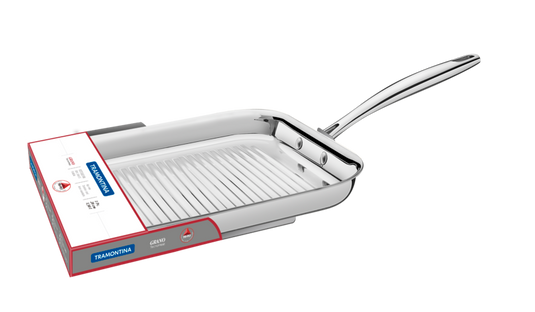 Tramontina Grano stainless steel griddle pan, 1.9 L