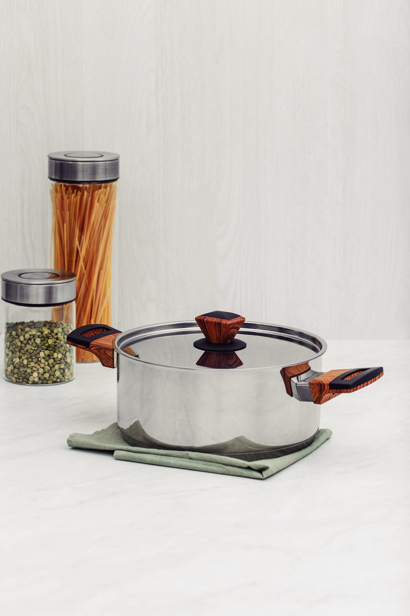 Load image into Gallery viewer, Tramontina 4-Piece Brava Cookware Set - Stainless Steel
