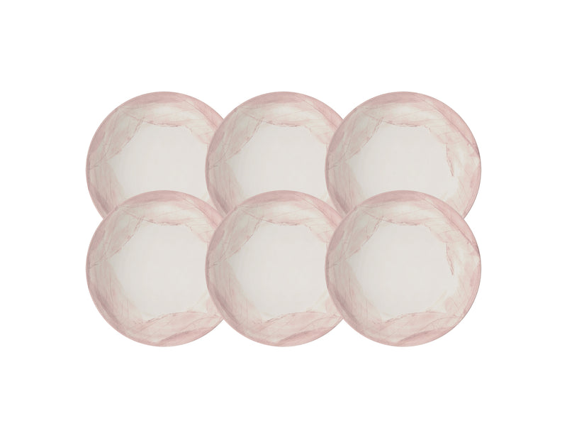 Load image into Gallery viewer, Tramontina Rosé 6-Piece Set of Decorated Porcelain Soup Plate, 22 cm
