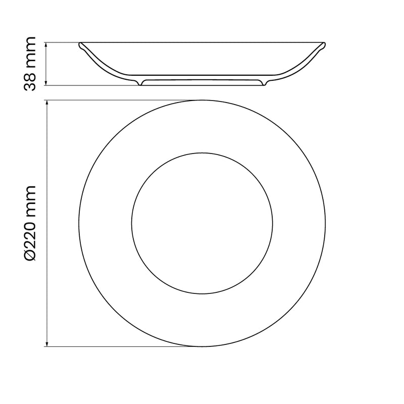 Load image into Gallery viewer, Tramontina Rustico Brown 6-Piece Set of Decorated Porcelain Soup Plates, 22 cm
