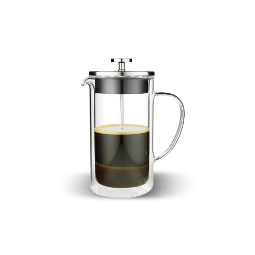 Tramontina Coffee & Tea Coffee Plunger, 3cups, Double Wall Glass