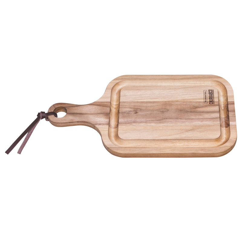 Load image into Gallery viewer, Tramontina Cutting Board Cutting Board with Handle, Teak Wood 400x210mm

