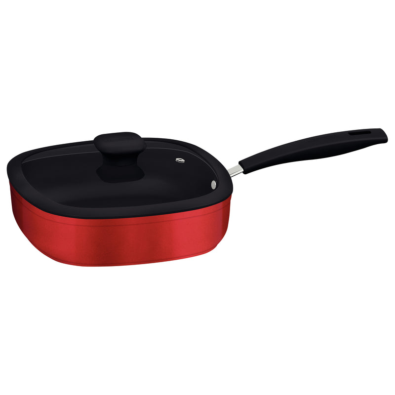 Load image into Gallery viewer, Tramontina Red Deep Frying Pan, 24cm, 2.8L
