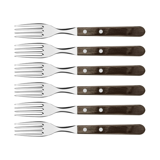 Tramontina Churrasco Table Fork, Polywood Brown 6Pc