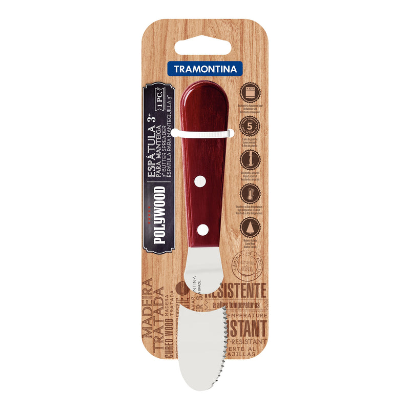 Load image into Gallery viewer, Tramontina Churrasco Butter Knife, Polywood 3&quot;
