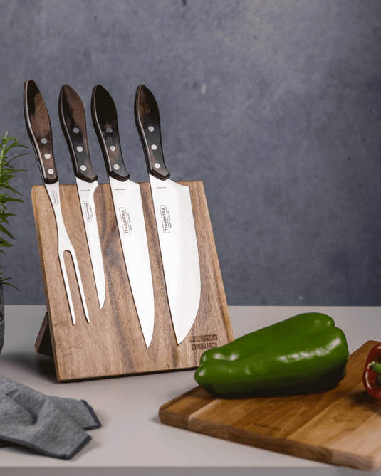 Churrasco BBQ 5 PC Cutlery Set with Magnetic Block