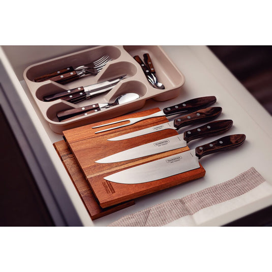 Churrasco BBQ 5 Pc Cutlery Set with Magnetic Block - Tramontina US