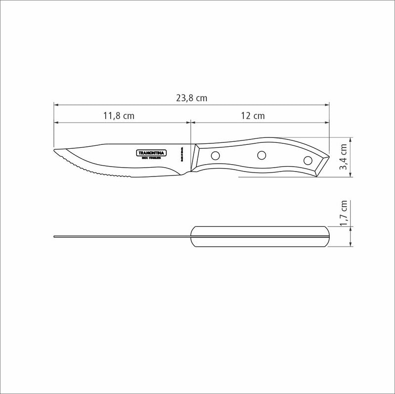 Load image into Gallery viewer, Tramontina Churrasco Rio Grande Steak Knife Set, Polywood Red 6Pc
