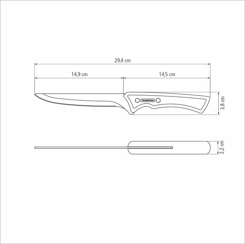 Load image into Gallery viewer, Tramontina Churrasco Black Collection Boning Knife, 6&quot; FSC Certified
