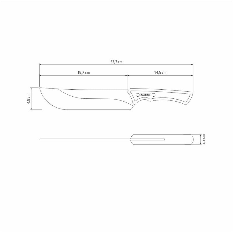 Load image into Gallery viewer, Tramontina Churrasco Black Collection Meat Knife, 8&quot; FSC Certified
